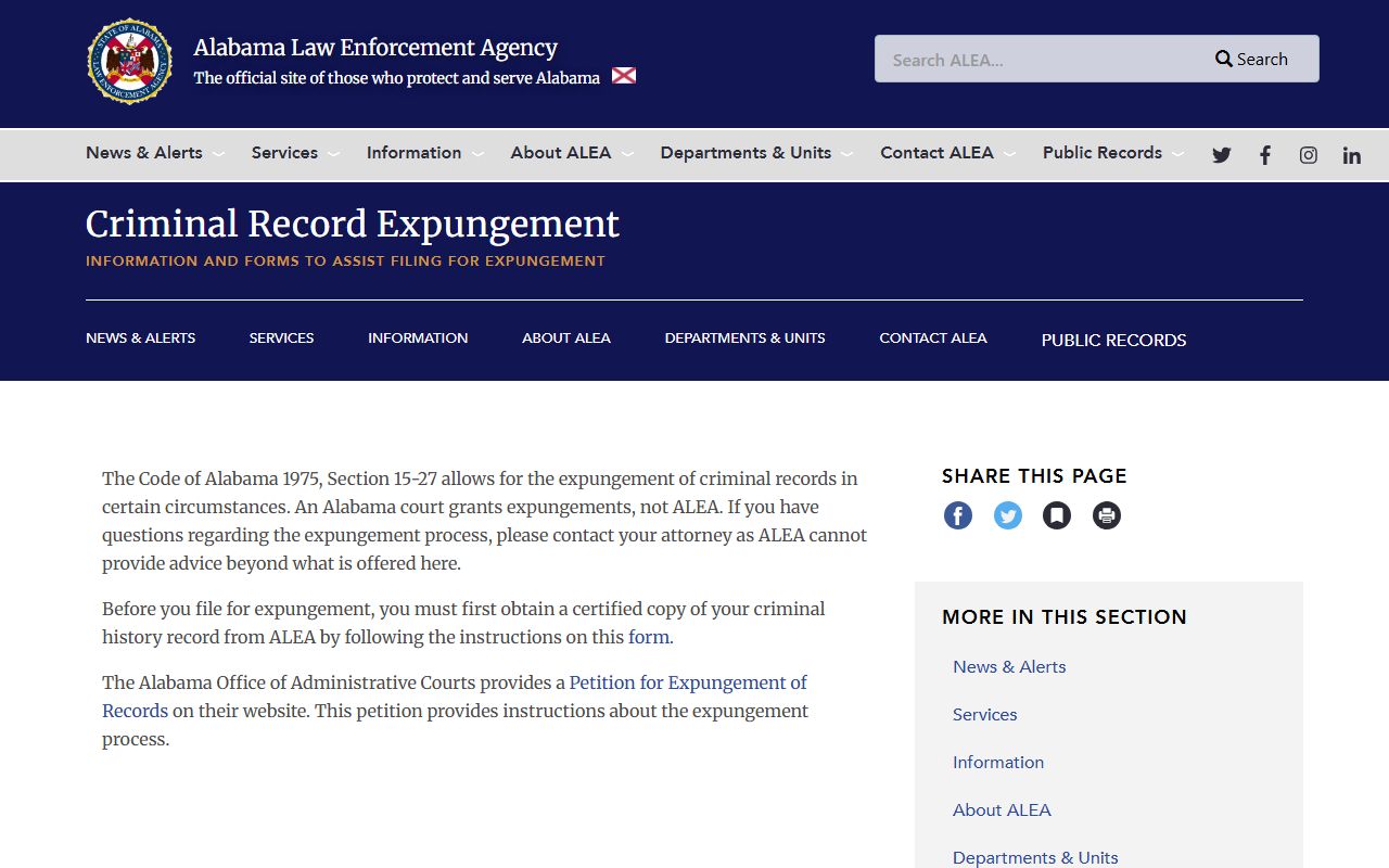 Perry County mugshot removal Alabama expungement resource